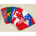 Baumwolle Flagge Baumwolle Crew Strümpfe Socken (KA018)